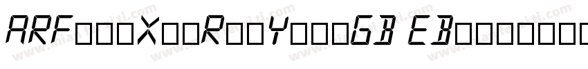 ARFangXinRunYuanGB EBttf字体转换